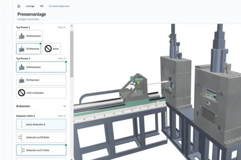 3D Pressmaschine Konfigurator networker variant