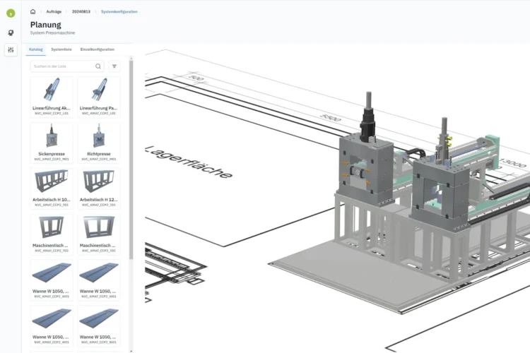 3D Systemkonfiguration Lagerflaeche Perspektive 2